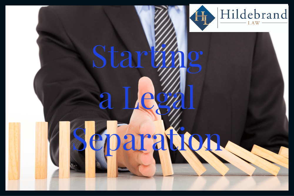 Starting a Legal Separation in Arizona.